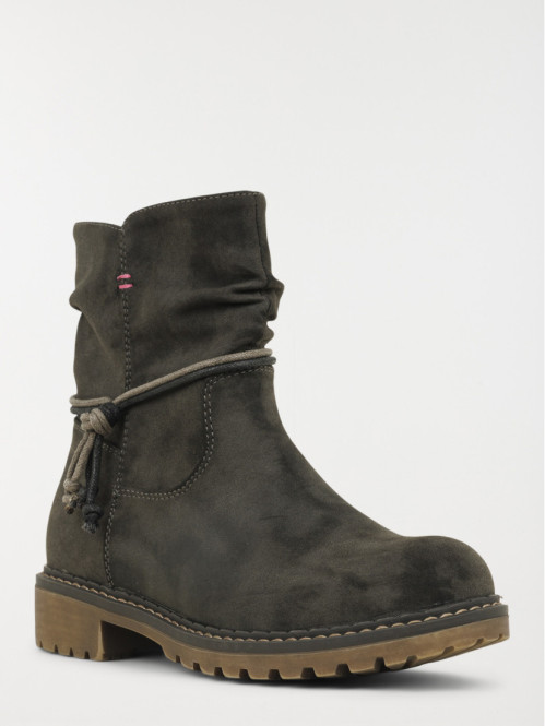 Bottines plates grises...