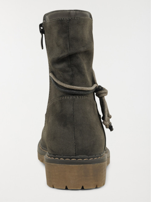 Bottines plates grises...