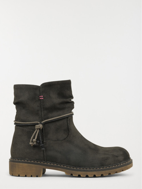 Bottines plates grises...