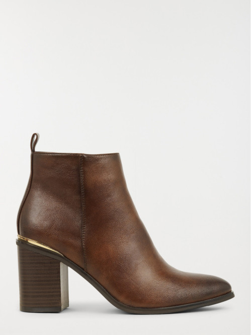 Bottines marrons à talons...