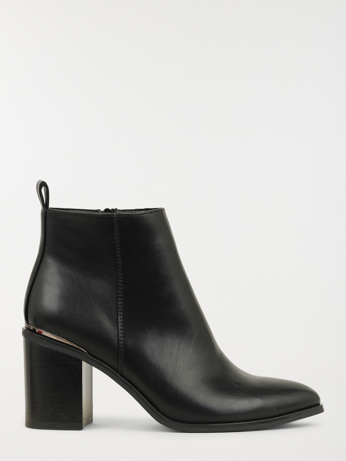 Bottines noires à talon femme (36-41)