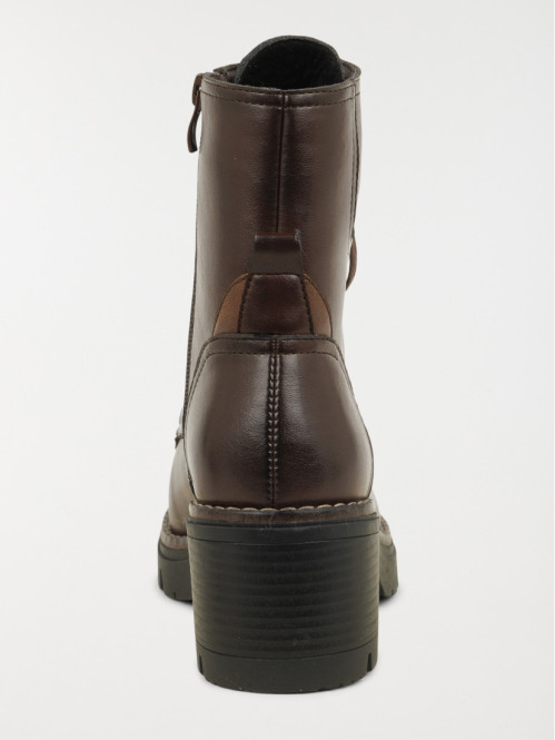 Boots à lacet bordeaux...