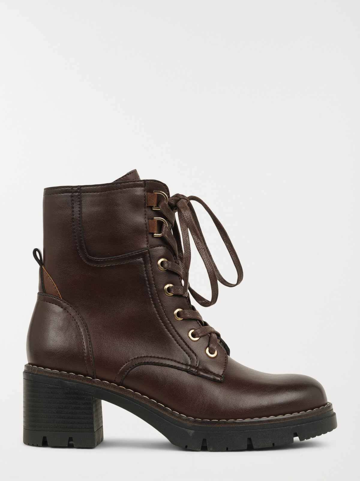 Boots à lacet bordeaux femme (36-41)