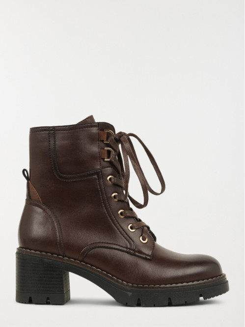 Boots à lacet bordeaux...