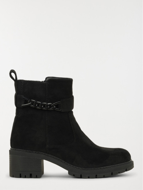Bottines chaines noires femme (36-41)