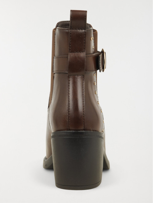 Bottines clous marrons...