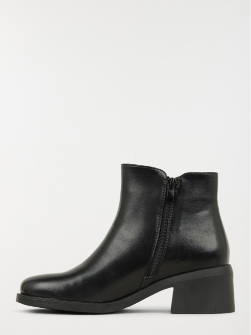 Bottine noire à talon femme...