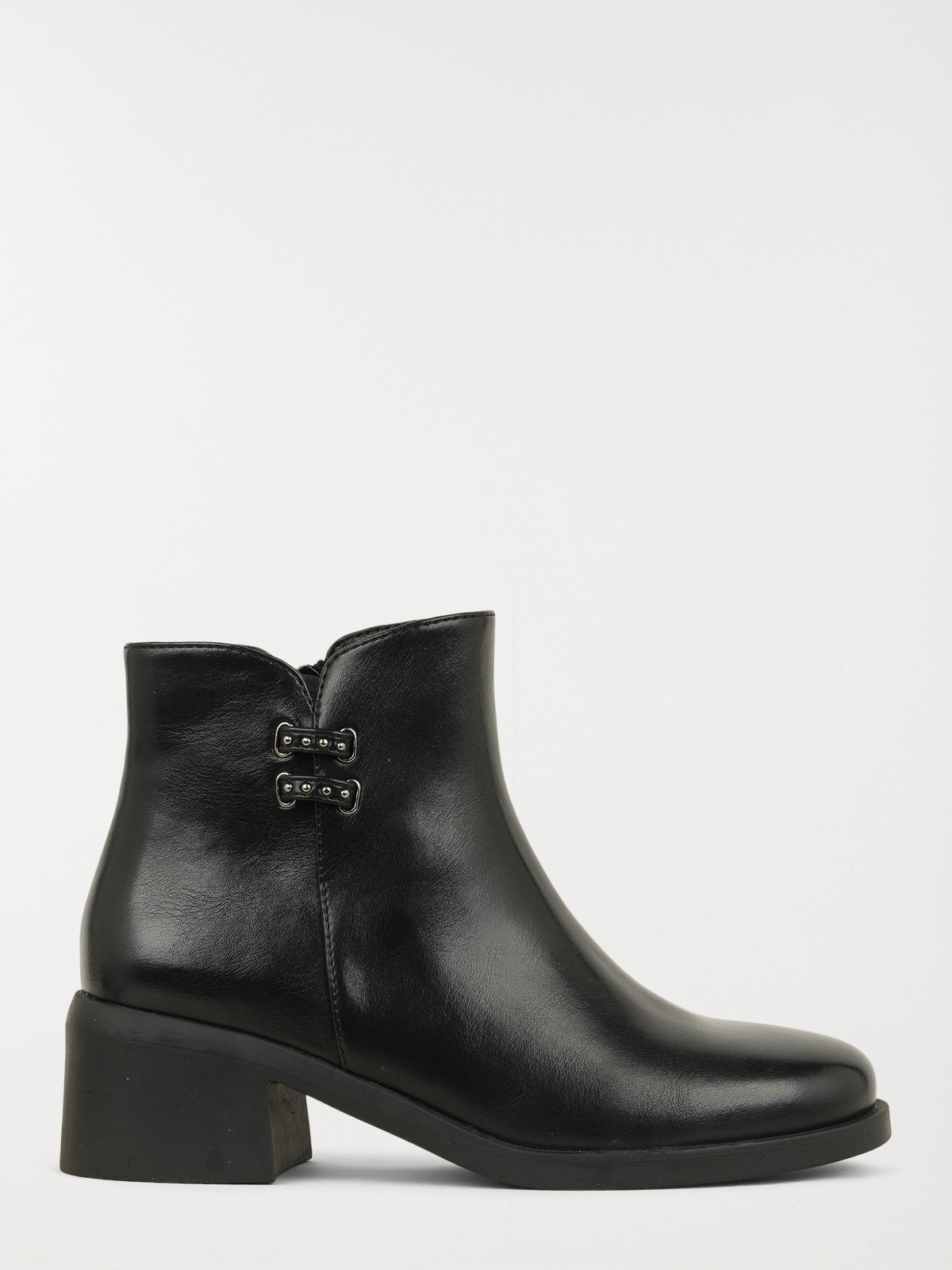 Bottine noire à talon femme (36-41)