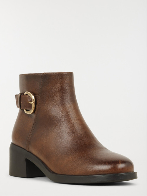 Bottines boucles marrons...