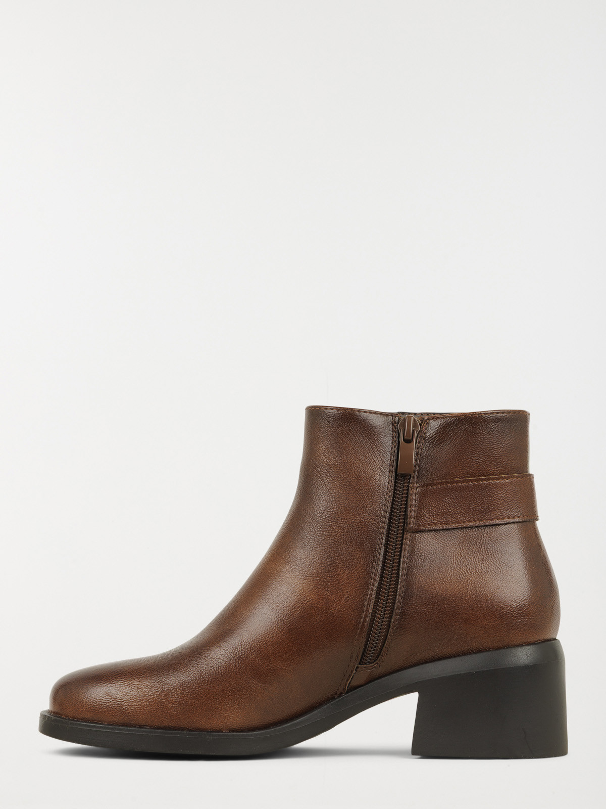 Bottines boucles marrons femme (36-41)