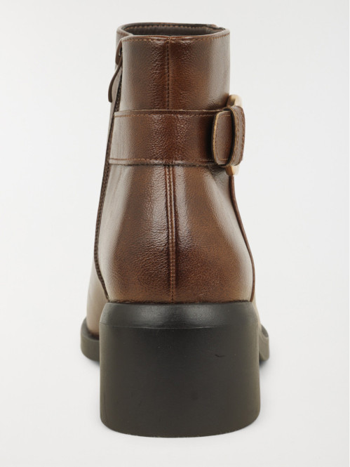 Bottines boucles marrons...