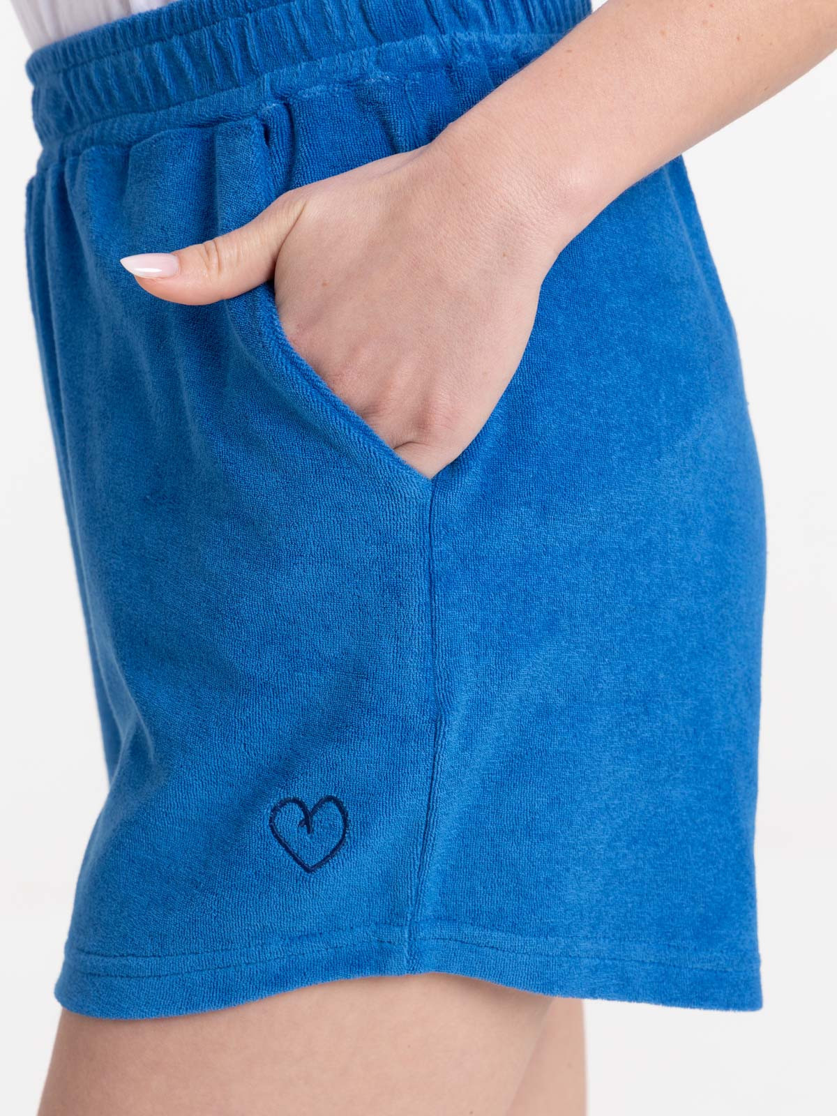 Short éponge cobalt femme Short éponge cobalt femme