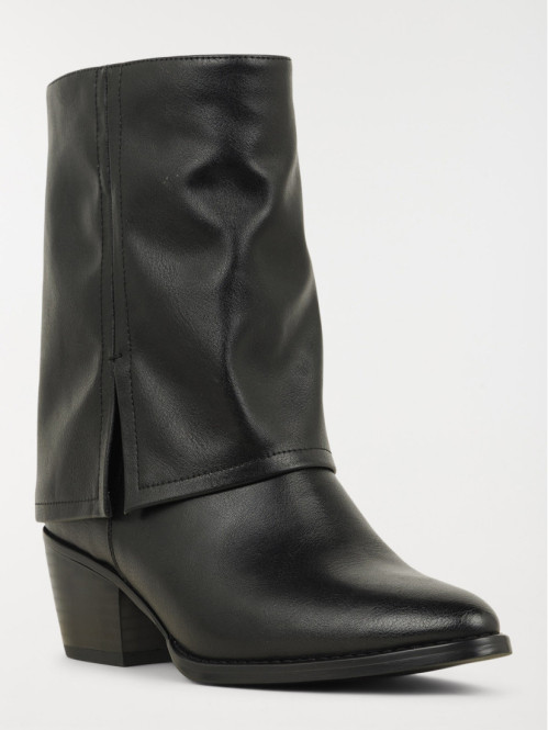 Bottines à talon noires...