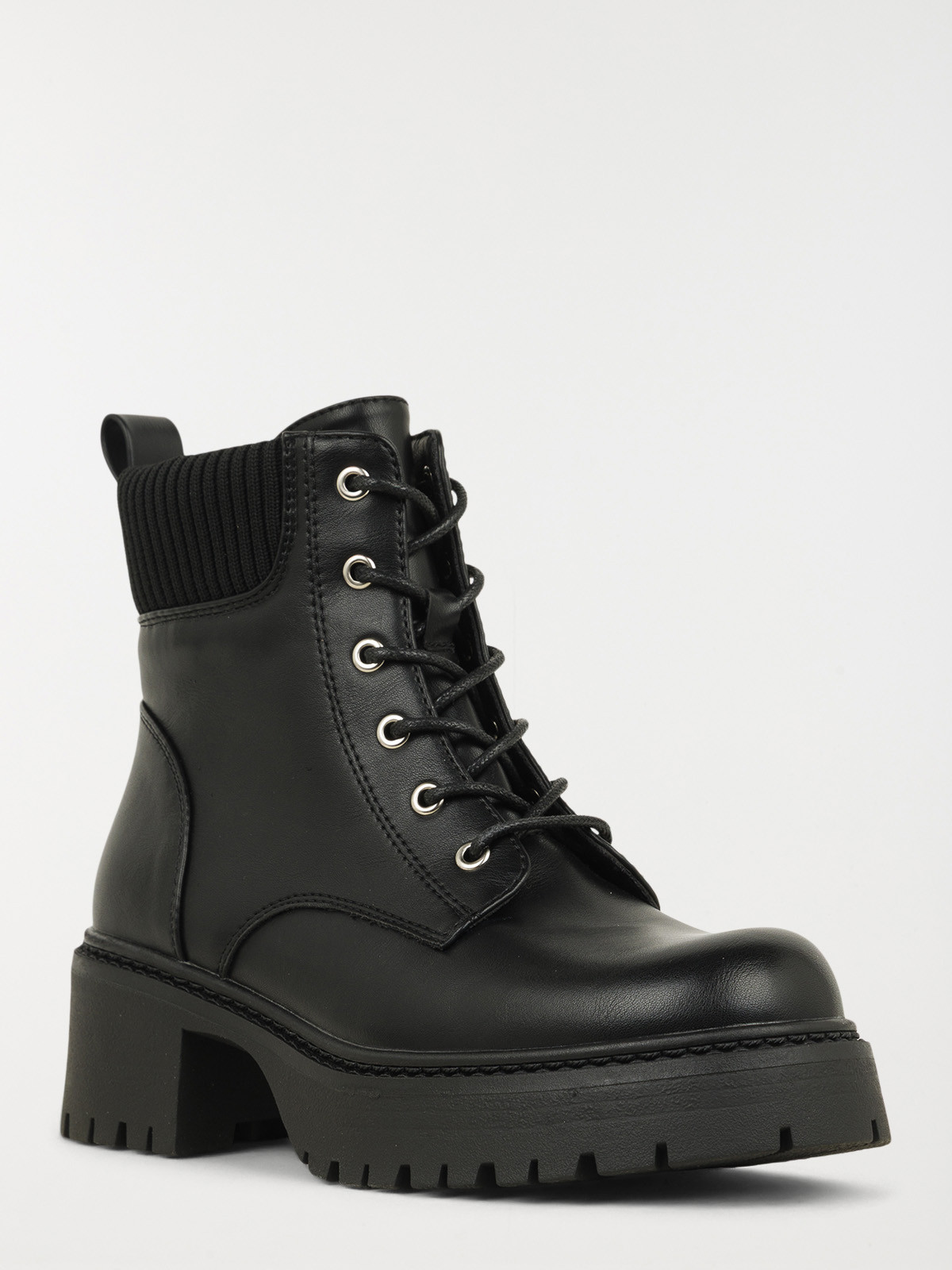 Bottines col contrasté femme (36-41)