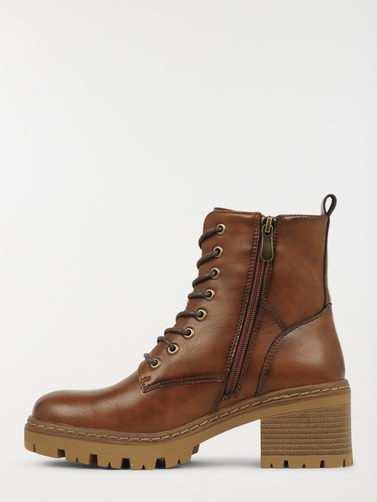 Bottine camel à talon femme (36-41)