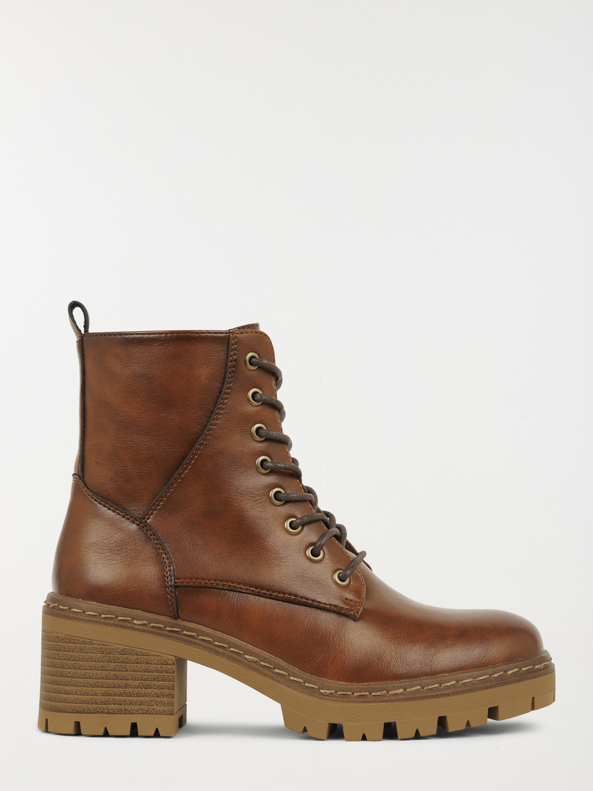 Bottine camel à talon femme (36-41)