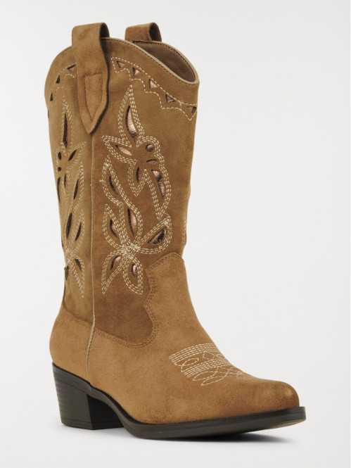 Bottines western camel...