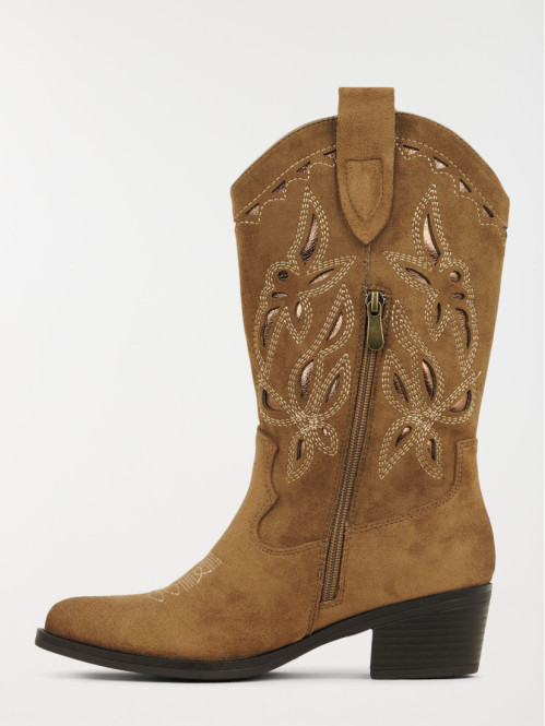 Bottines western camel...