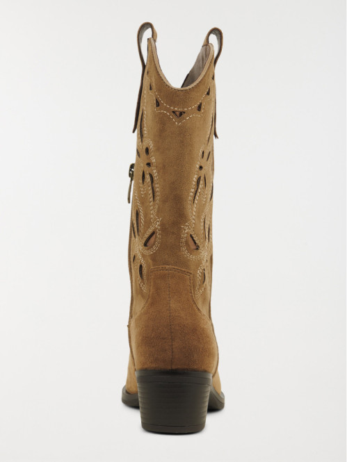 Bottines western camel...