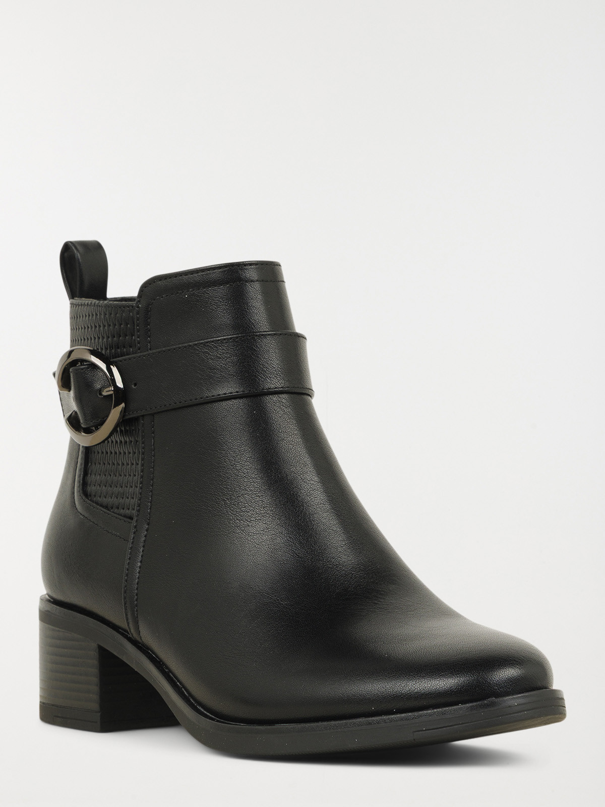 Bottines à talon noires femme (36-41) Bottines à talon noires femme (36-41)