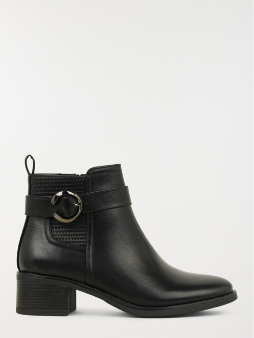 Bottines à talon noires femme (36-41)