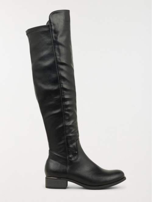 Bottes plates noires femme (36-41)