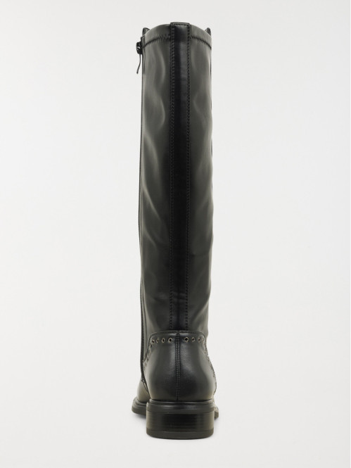 Bottes noires plates femme...