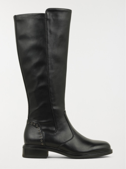 Bottes noires plates femme (36-41)
