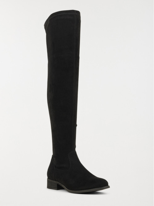 Bottes noires plates femme...