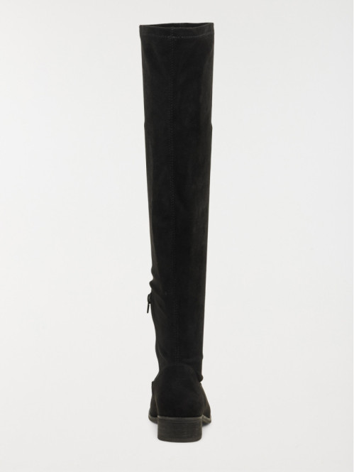 Bottes noires plates femme...
