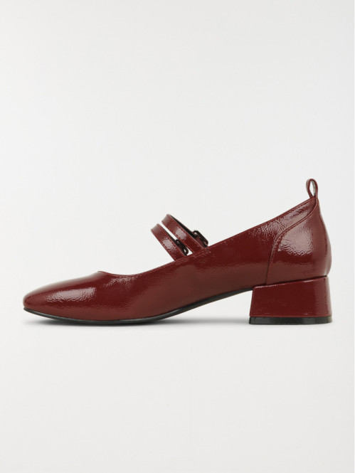 Escarpins bordeaux vernis...
