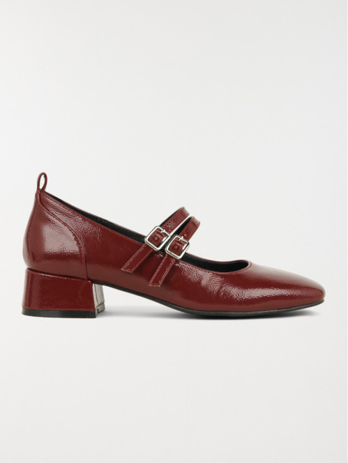 Escarpins bordeaux vernis...