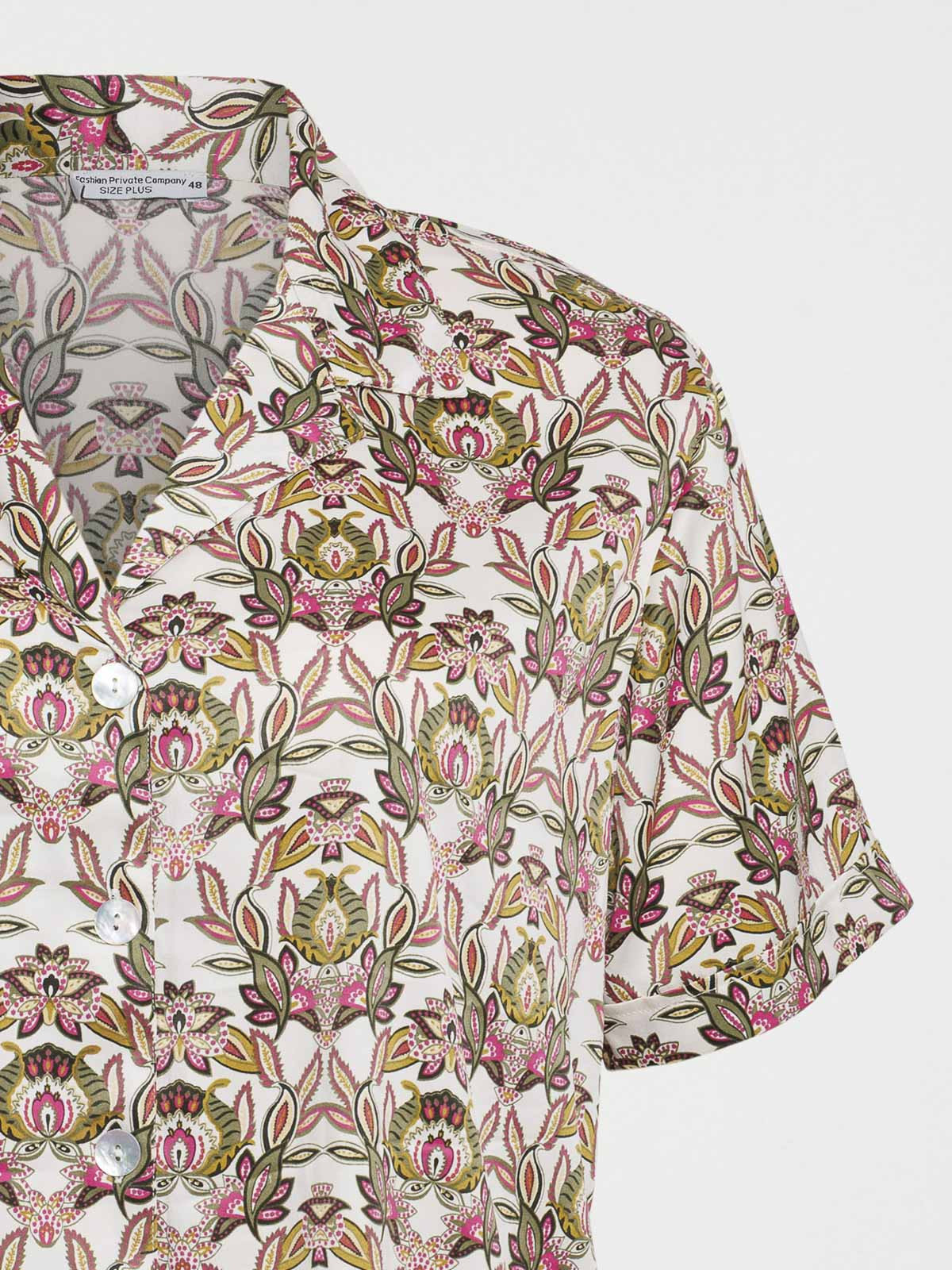 Chemise imprimée grande taille femme