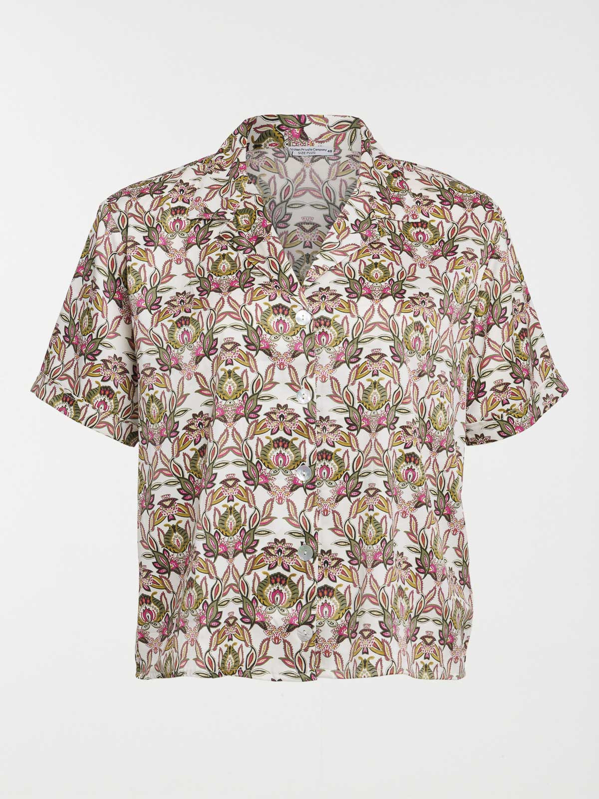 Chemise imprimée grande taille femme