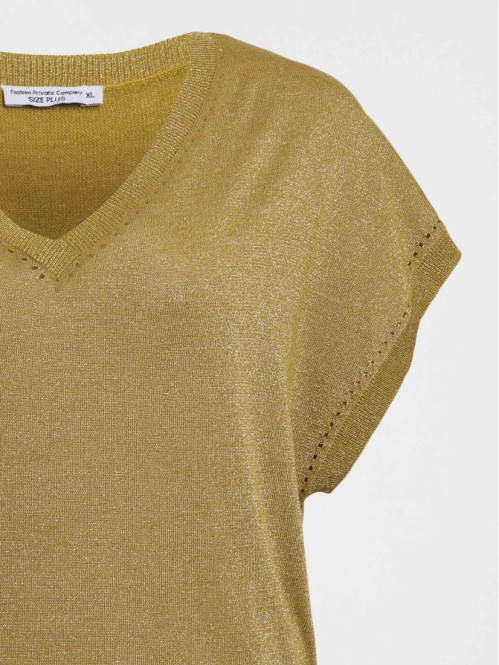 Pull manches courtes femme...