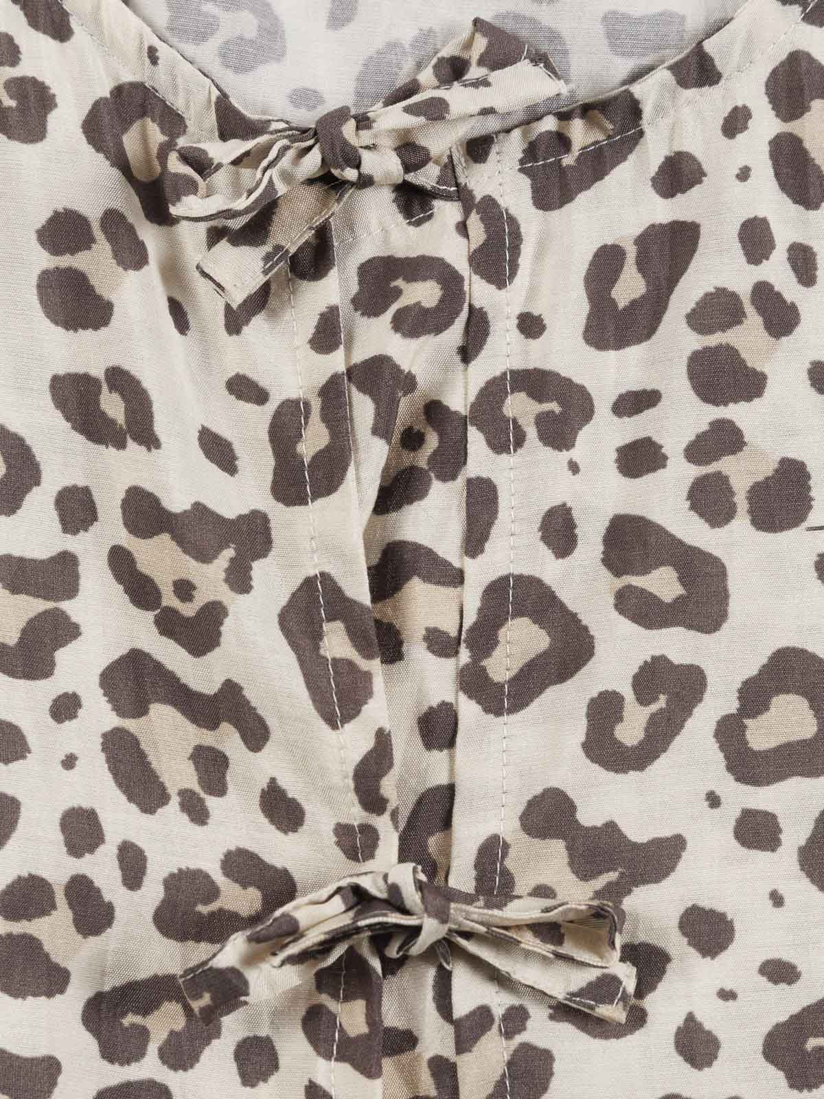 Blouse imprimée léopard fille (XXS-M)