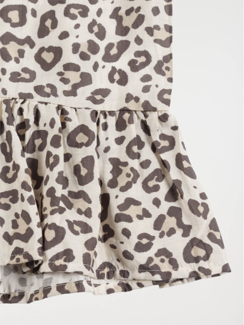 Blouse imprimée léopard...