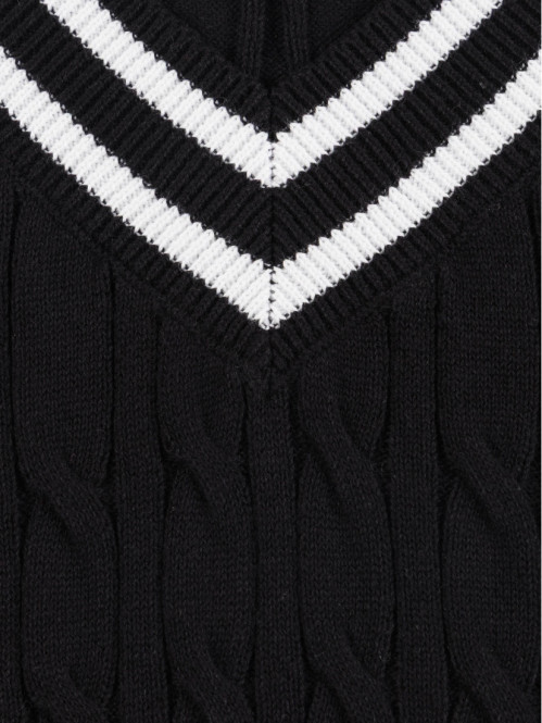 Pull col V fille (XXS-M)