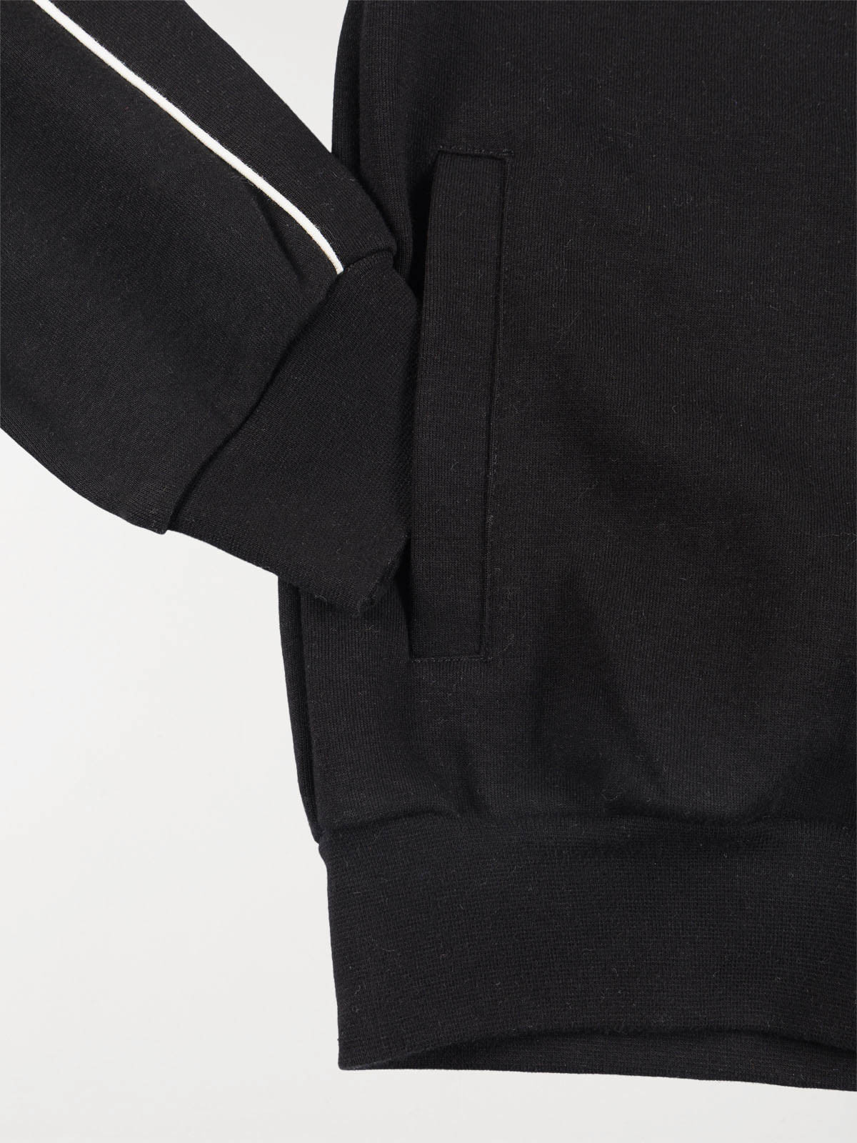 Sweat zippé capuche noir garçon (XXS-M)
