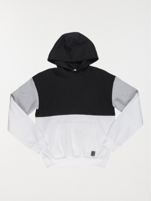 Sweat capuche tricolore...