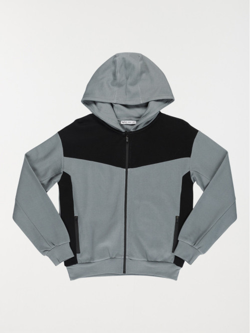 Sweat zippé capuche garçon (XXS-M)