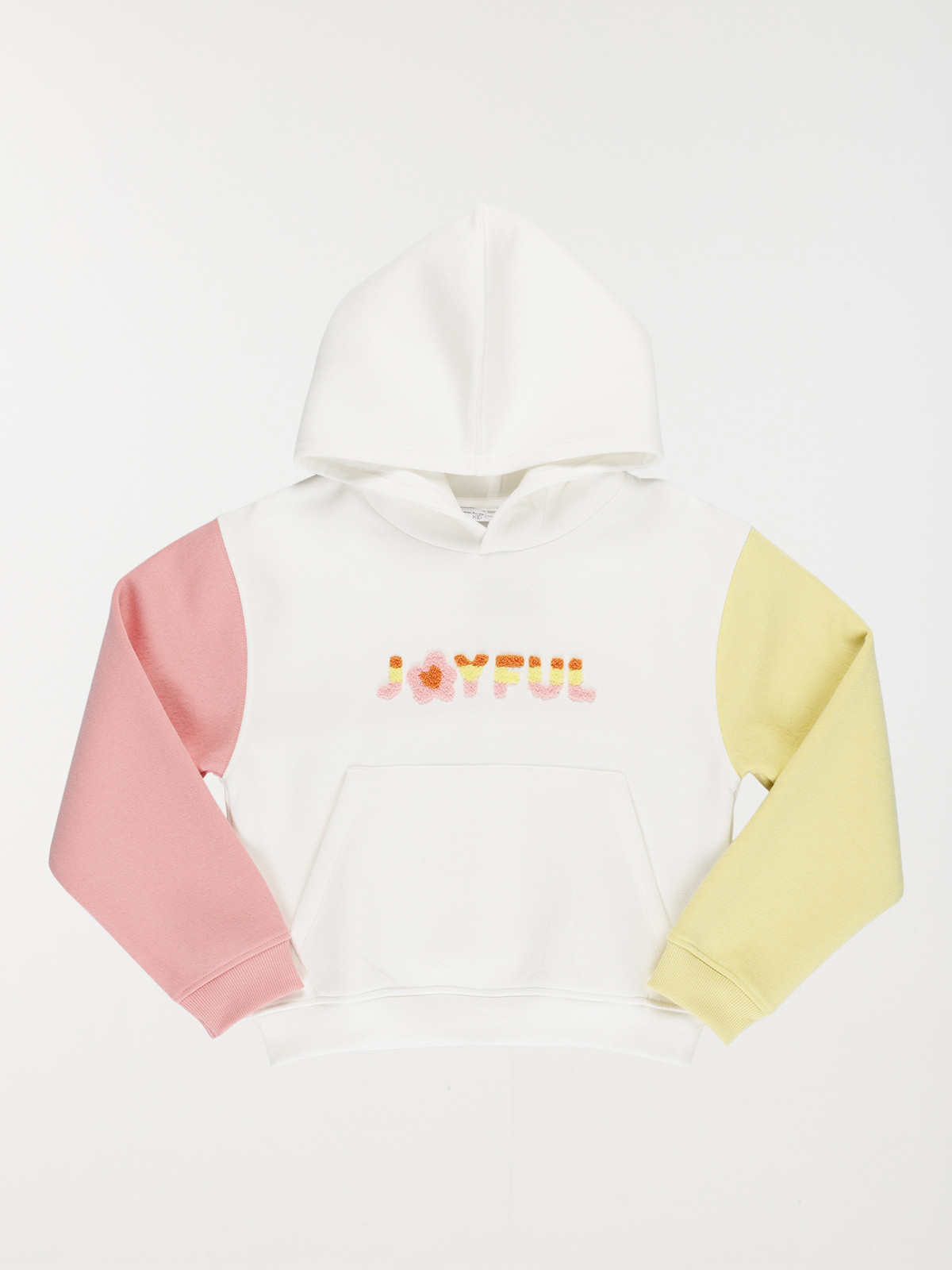 Sweat capuche tricolore fille (3-12A)