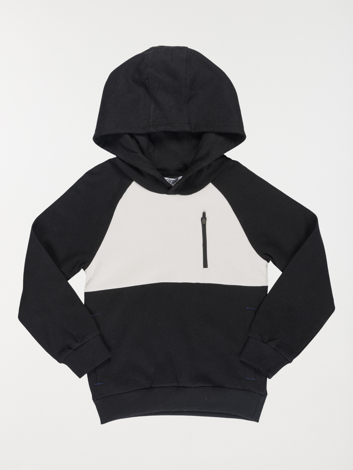 Sweat à capuche bicolore garçon (3-12A)