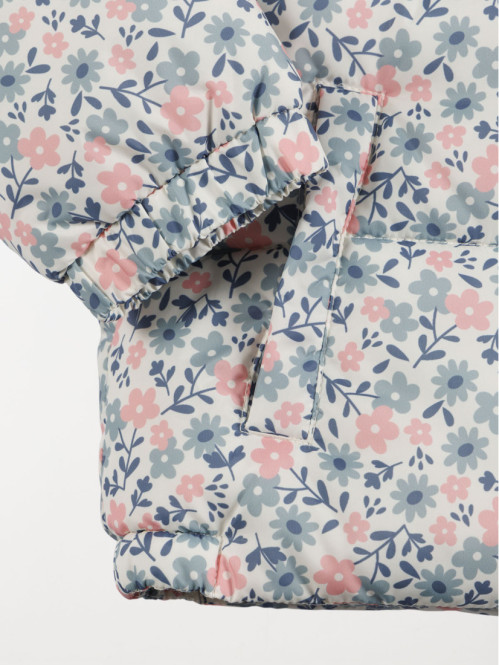 Doudoune fleurie fille (3-12A)
