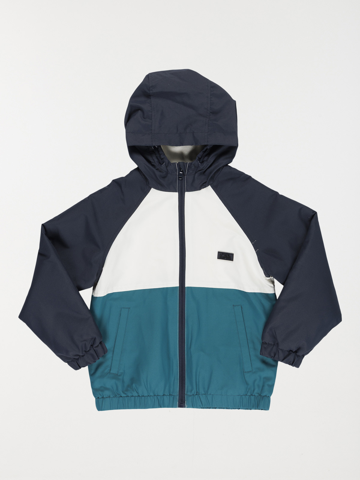 Blouson capuche tricolore garçon (3-12A)