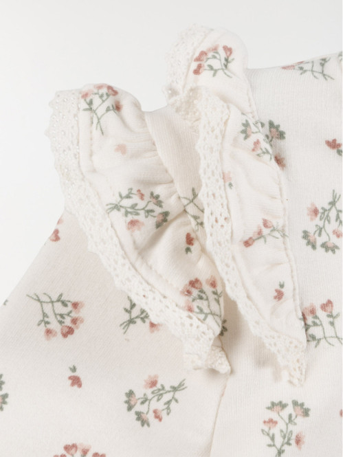 Sweat imprimé à volants...