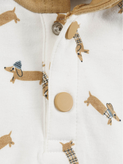 Sweat à capuche imprimé...