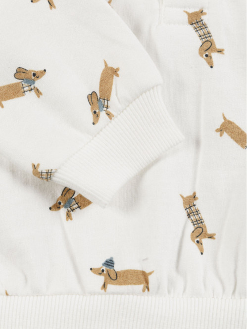 Sweat à capuche imprimé...