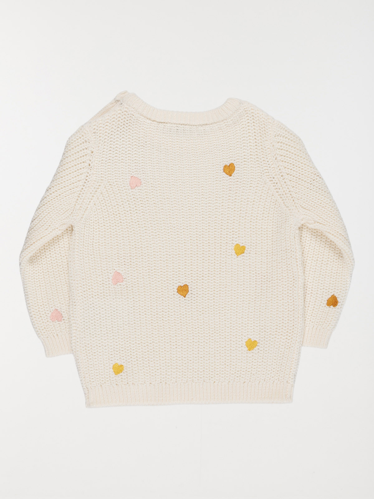 Pull coeurs brodés fille (3-36M) Pull coeurs brodés fille (3-36M)