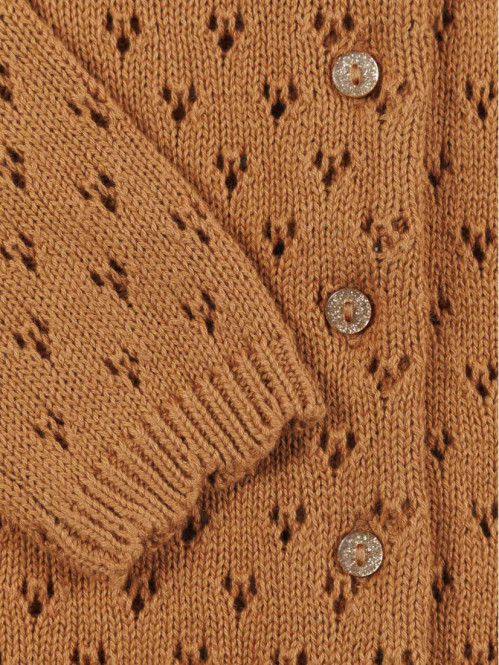 Gilet ajouré fille (3-36M)